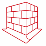 Concrete foundation icon representing footings and foundations by Forest Area Concrete & Construction.